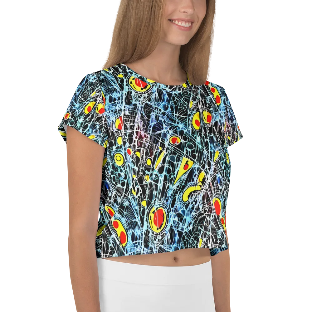 Ember Web on Crop Tee — Right