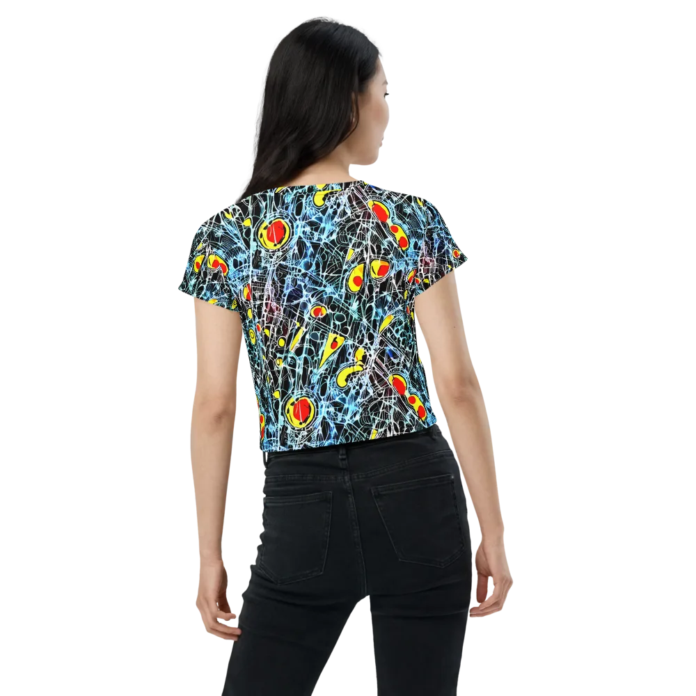 Ember Web on Crop Tee — Back