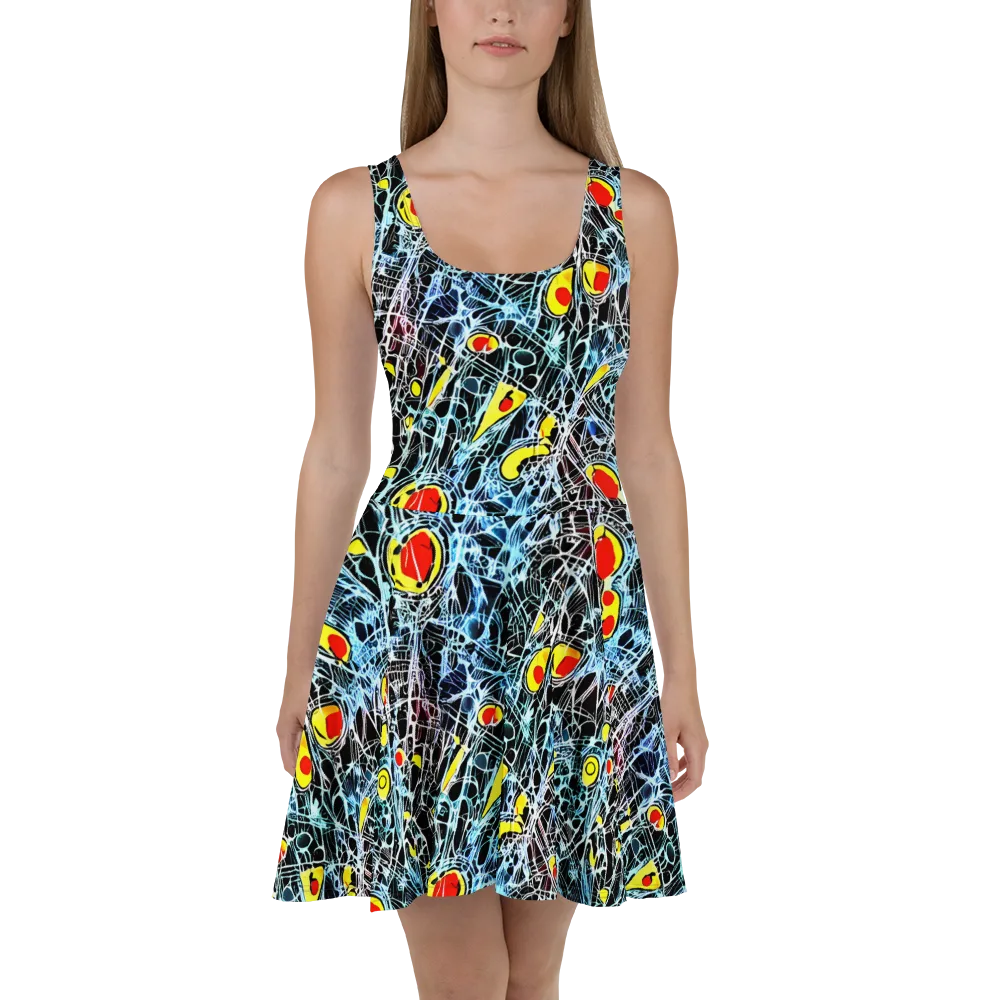 Ember Web on Skater Dress — Front