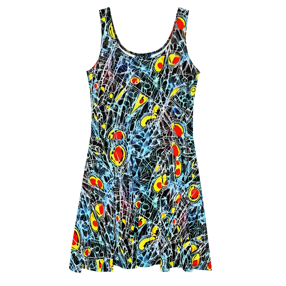 Ember Web on Skater Dress — Front