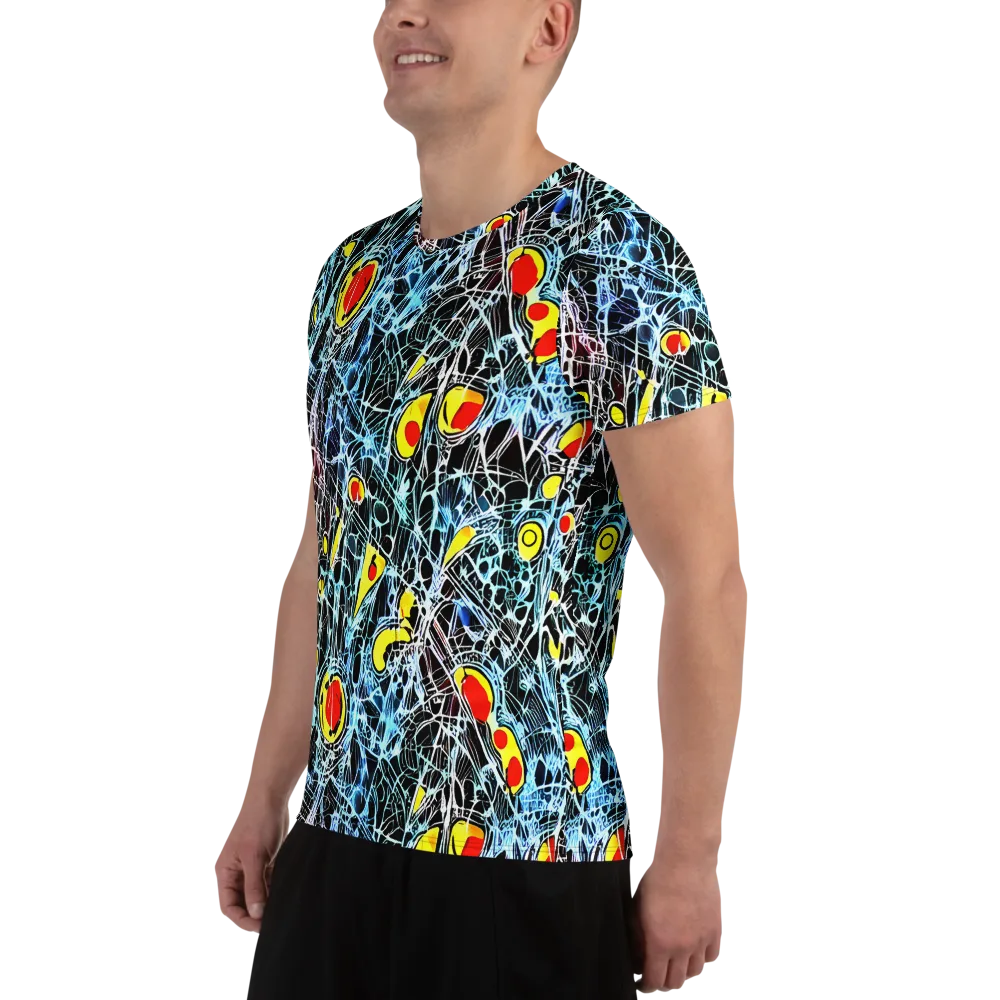 Ember Web on Men's Athletic T-Shirt — Left