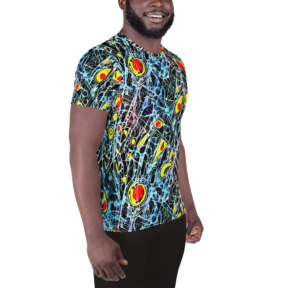 Ember Web on Men's Athletic T-Shirt — Right