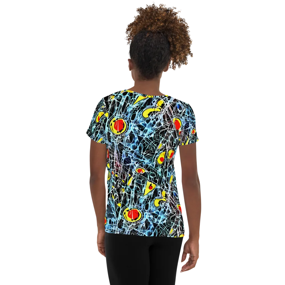 Ember Web on Women's Athletic T-Shirt — Back