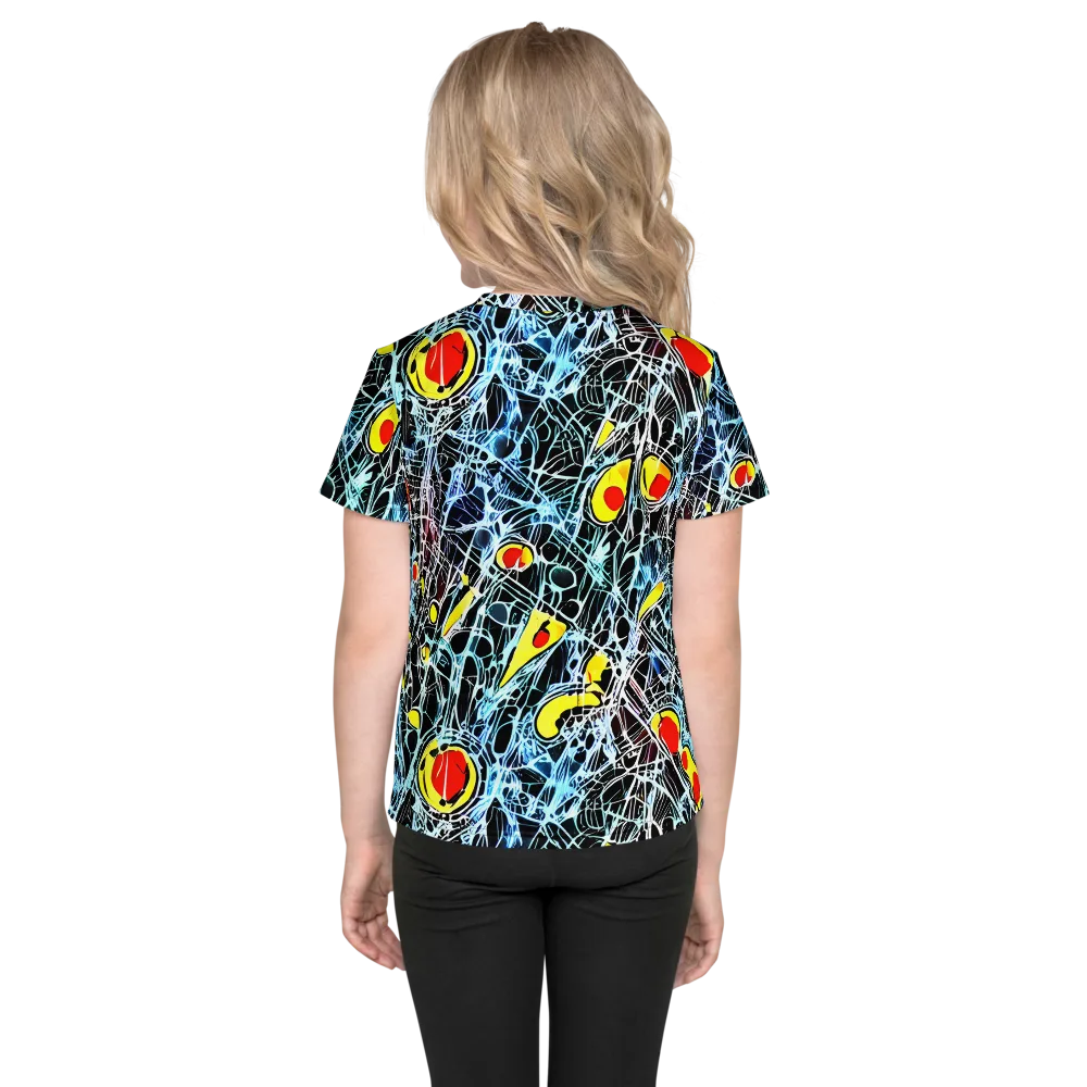 Ember Web on Kids Crew Neck T-Shirt — Back