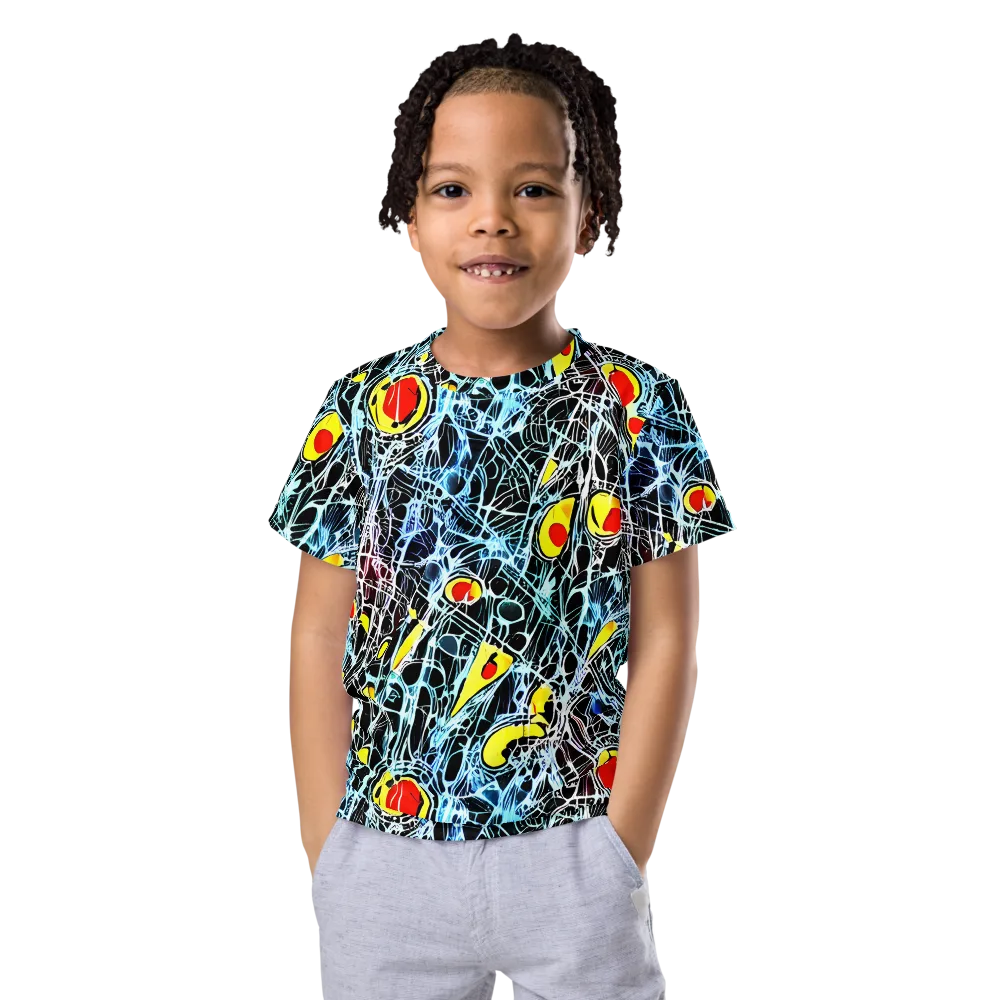 Ember Web on Kids Crew Neck T-Shirt — Front