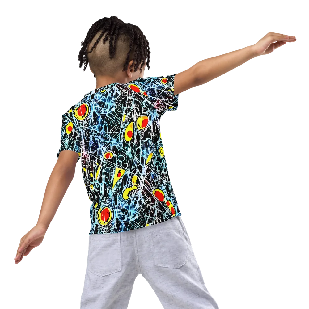 Ember Web on Kids Crew Neck T-Shirt — Back