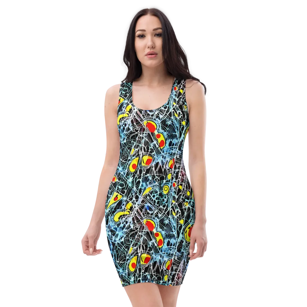Ember Web on Bodycon Dress — Front