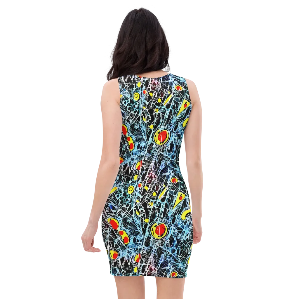 Ember Web on Bodycon Dress — Back