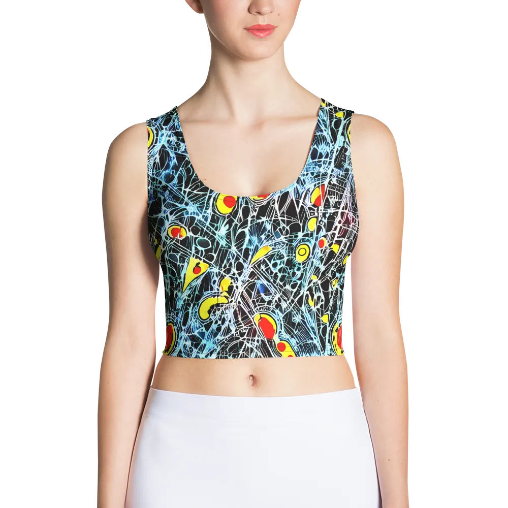 Ember Web on Crop Top — Front