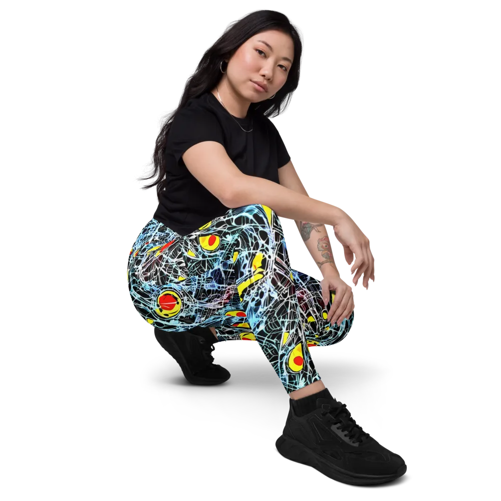 Ember Web on Leggings with Pockets — Right Front