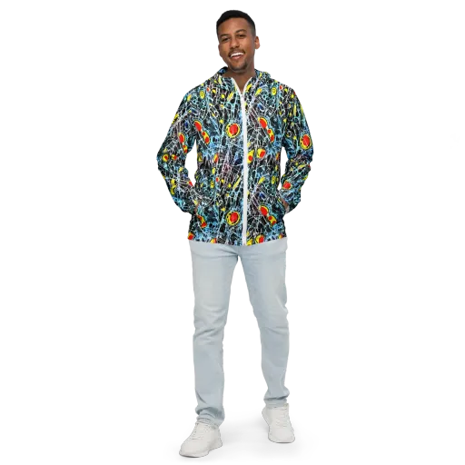 Ember Web on a Men's Windbreaker