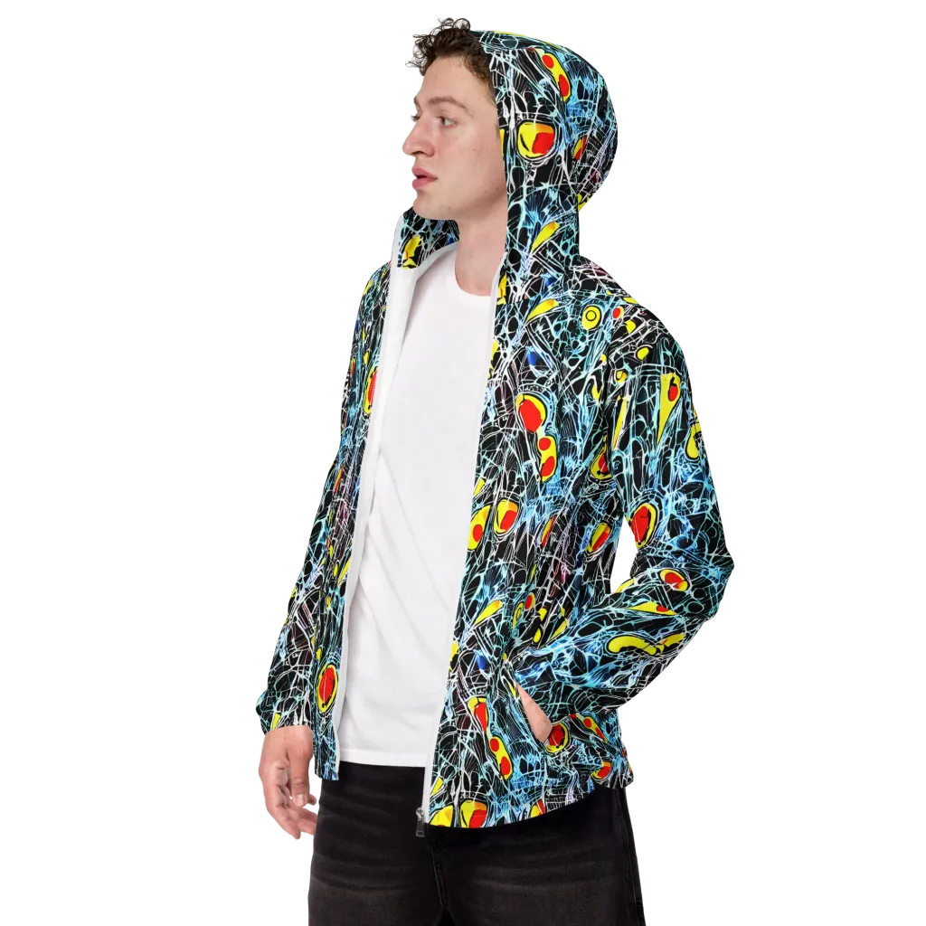 Ember Web on Men's Windbreaker — Left Front