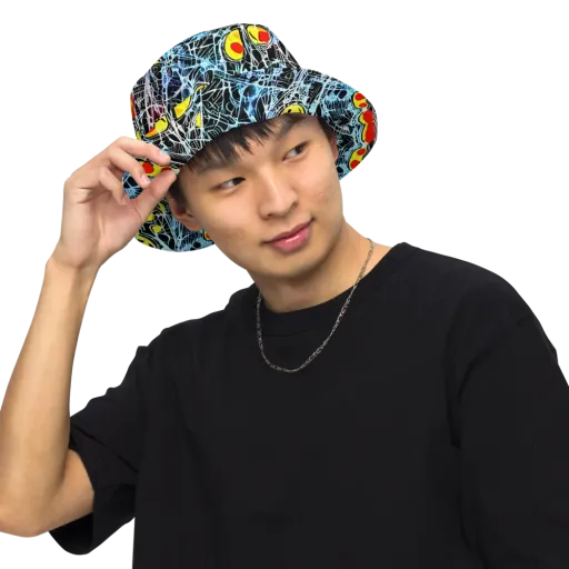 Ember Web on a Reversible Bucket Hat