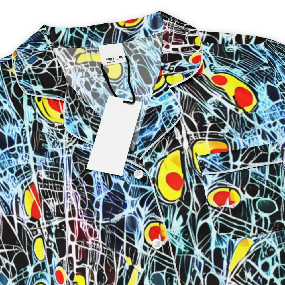 Ember Web on Women's Short Sleeve Pajama Top — Product details