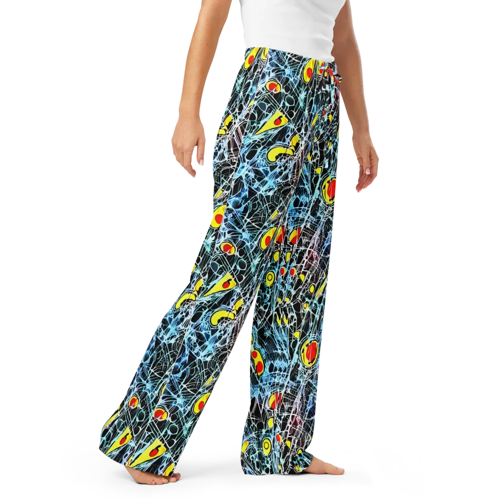 Ember Web on Women's Pajama Pants — Right Front