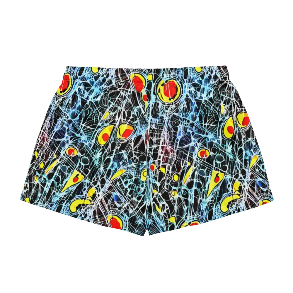 Ember Web on Women's Pajama Shorts — Back