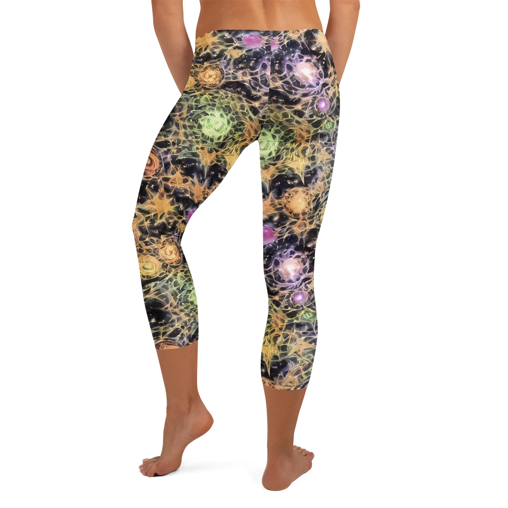 Nebula Thicket on Capri Leggings — Back