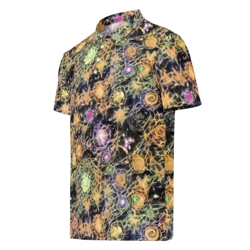 Nebula Thicket on a Men's Slim Fit Polo Shirt