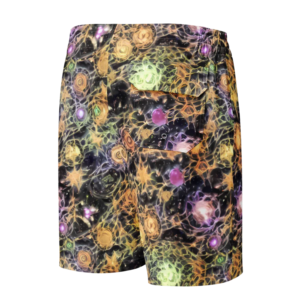 Nebula Thicket on Men's Board Shorts — Back