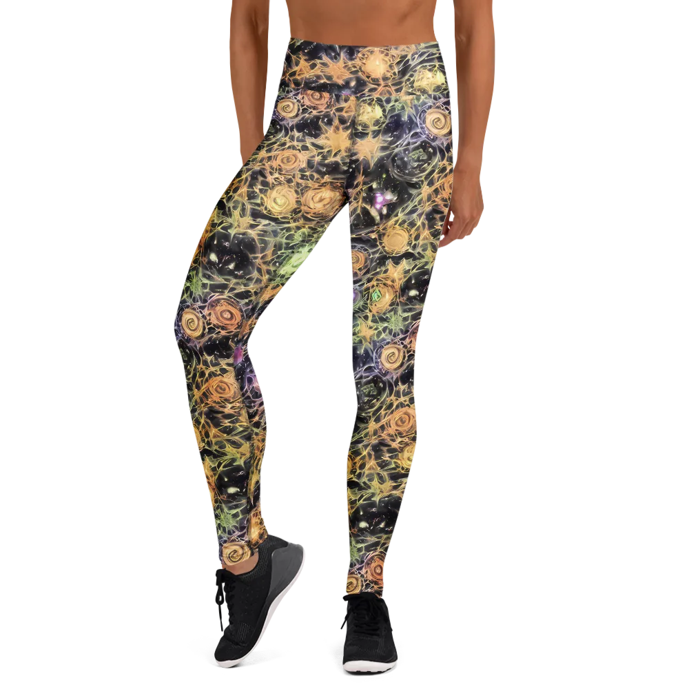 Nebula Thicket on Yoga Leggings — Front