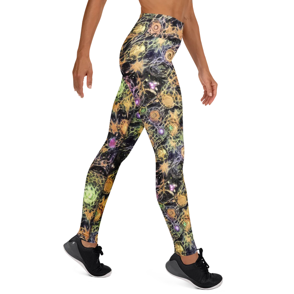 Nebula Thicket on Yoga Leggings — Right