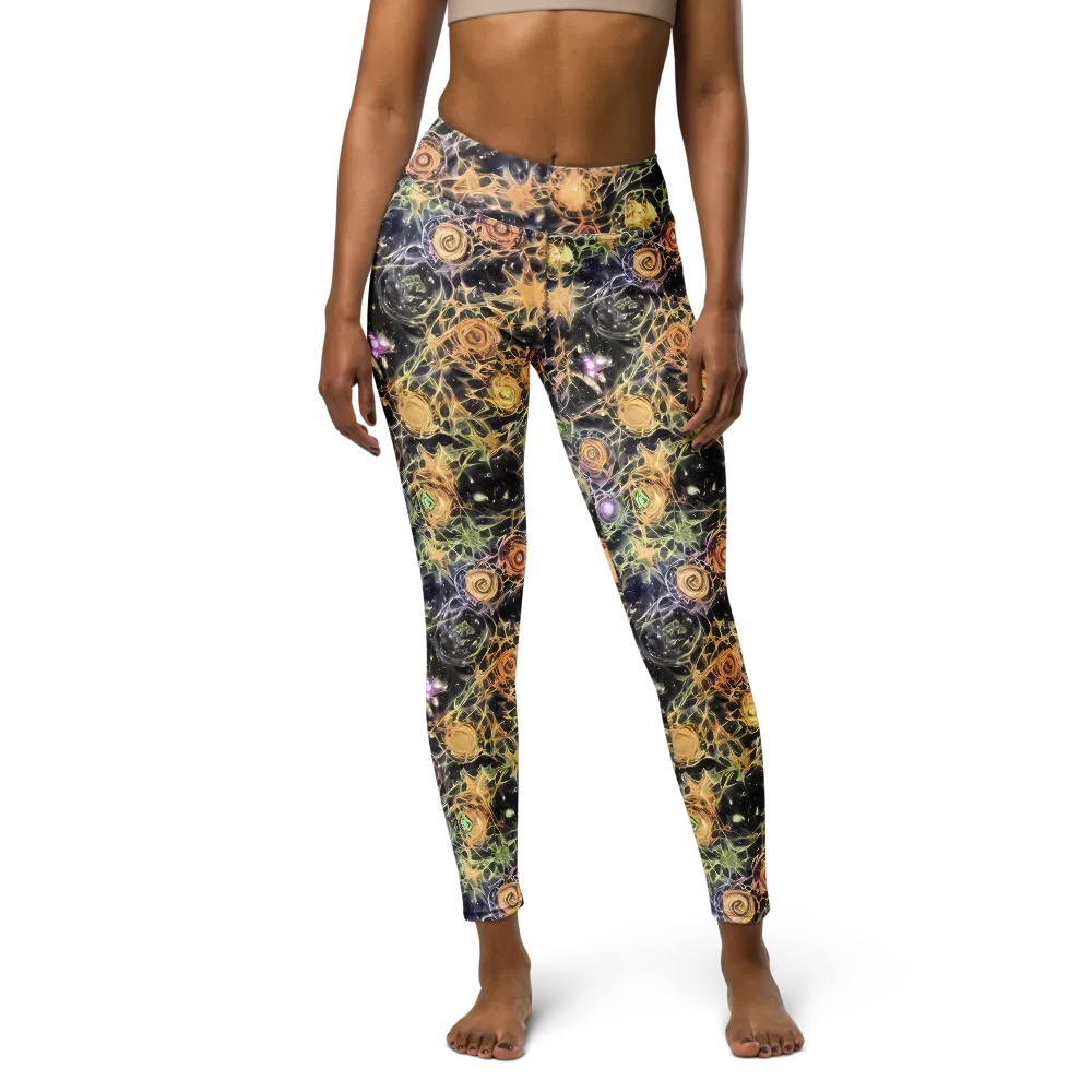 Nebula Thicket on Yoga Leggings — Front