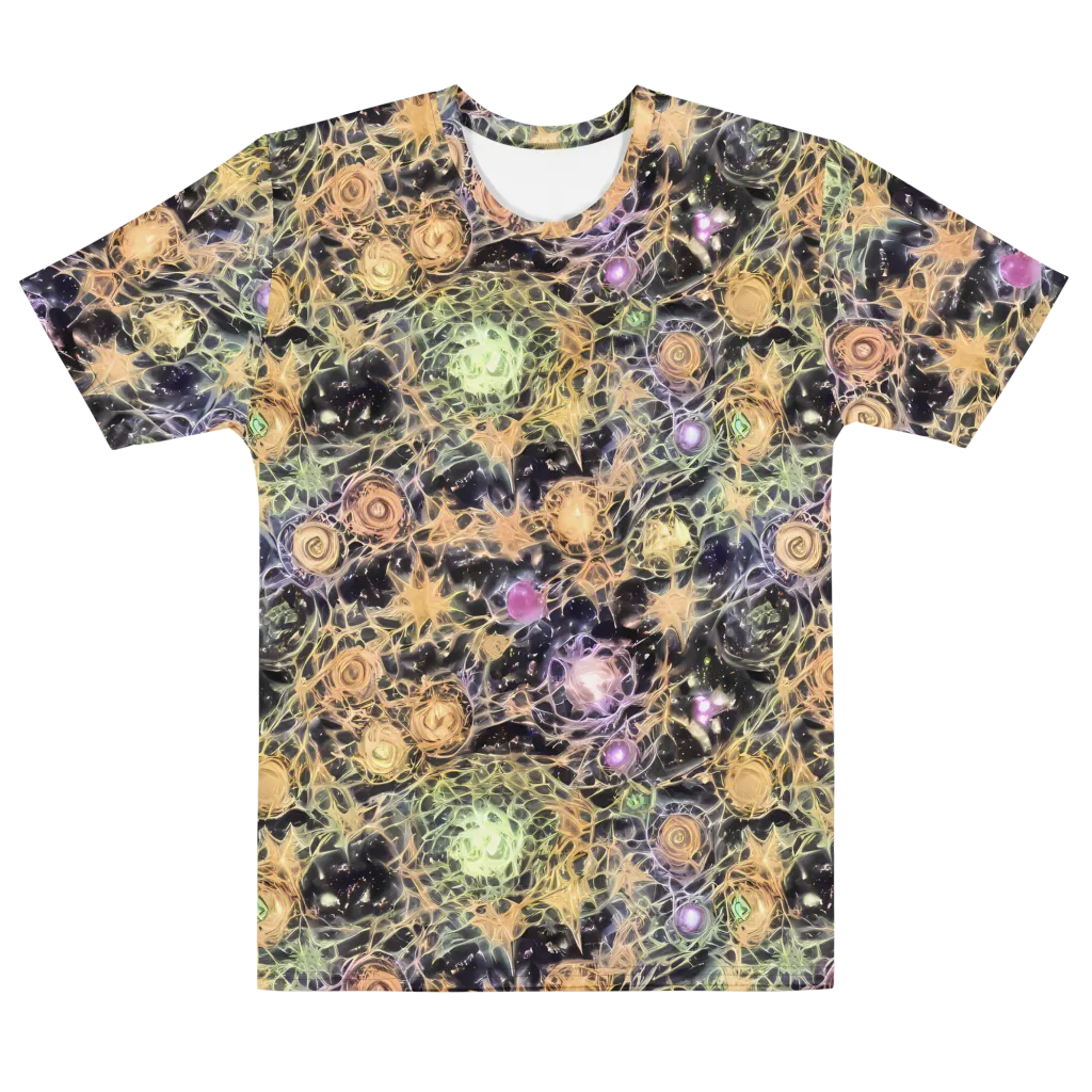Nebula Thicket on Men's Cotton Crew Neck T-Shirt — Front