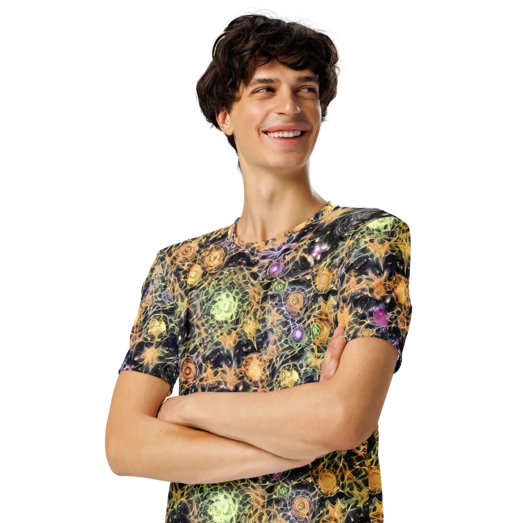 Nebula Thicket on Men's Crew Neck T-Shirt — Left Front