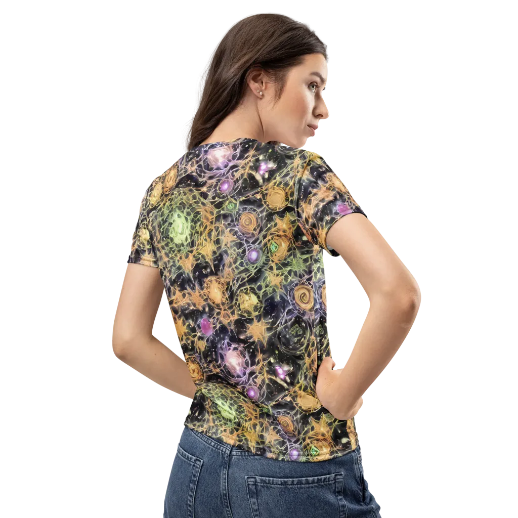 Nebula Thicket on Women's Crew Neck T-Shirt — Back