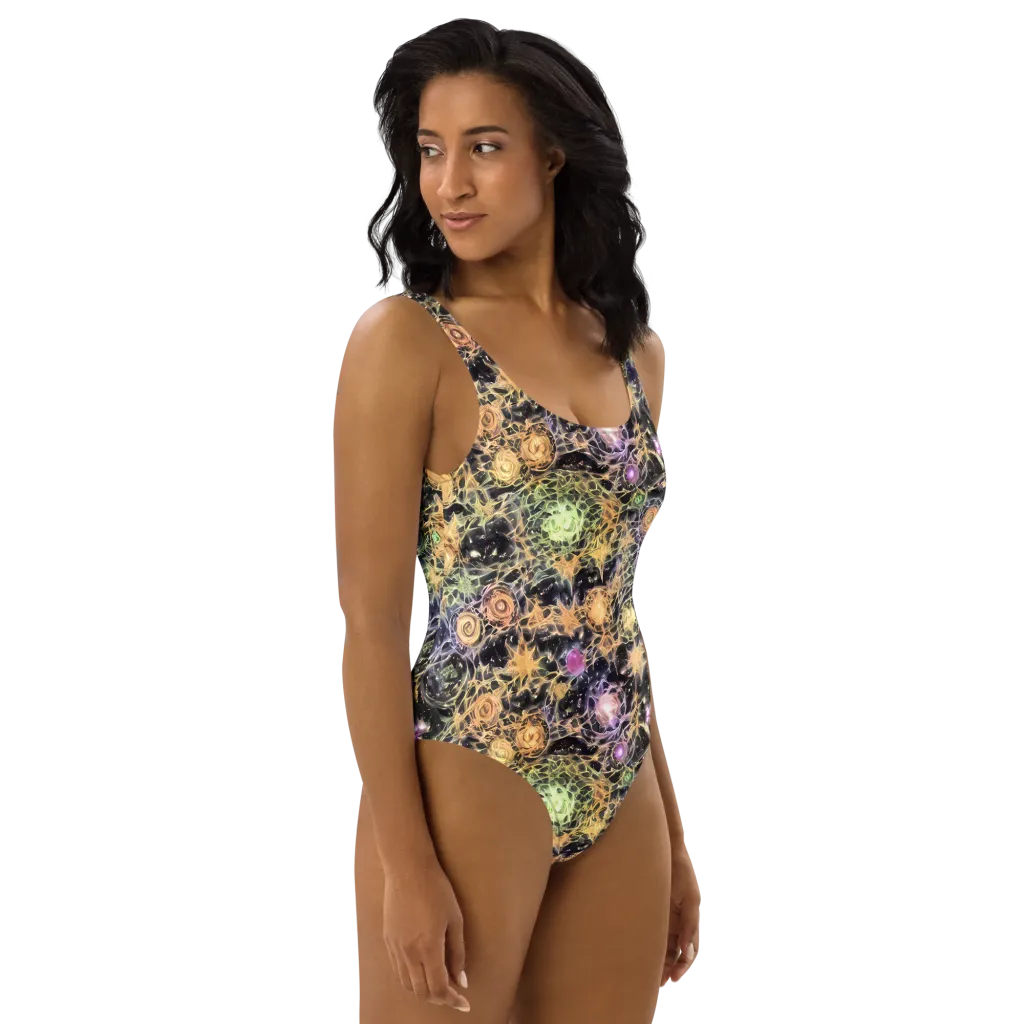 Nebula Thicket on One-Piece Swimsuit — Right