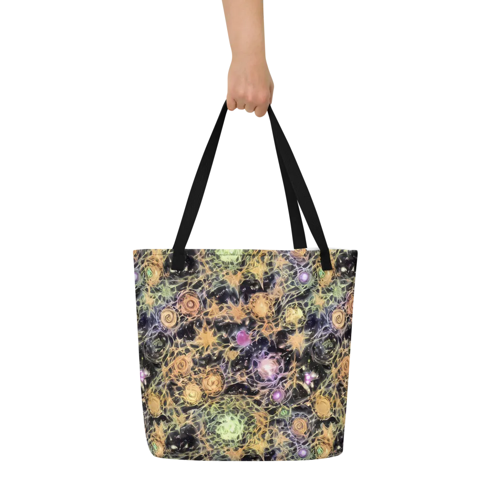 Nebula Thicket on Large Tote Bag W/ Pocket — Front