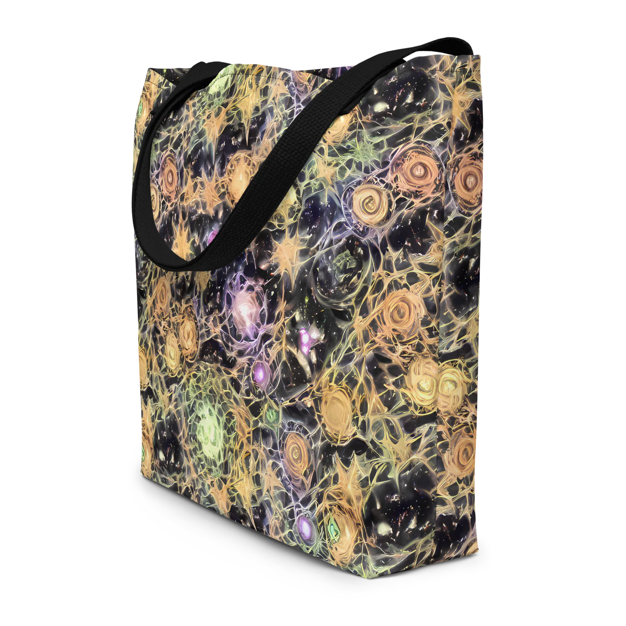 Nebula Thicket on Large Tote Bag W/ Pocket — Front
