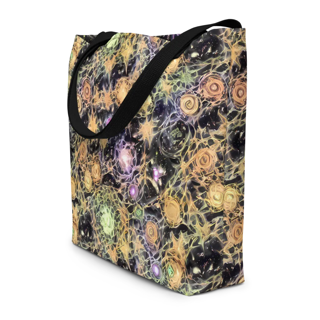 Nebula Thicket on Large Tote Bag W/ Pocket — Front