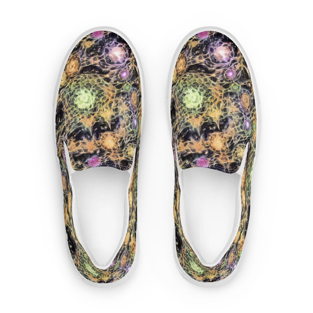 Nebula Thicket on Women's Slip-On Canvas Shoes — Front