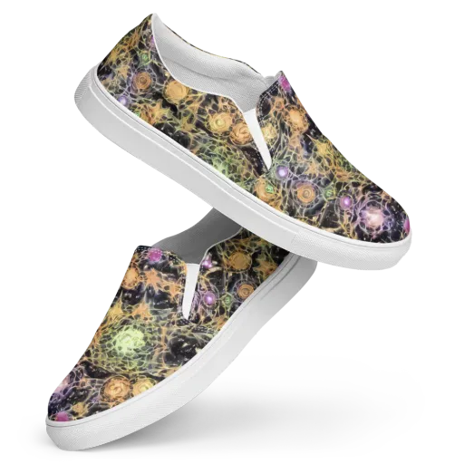 Nebula Thicket on a Women's Slip-On Canvas Shoes