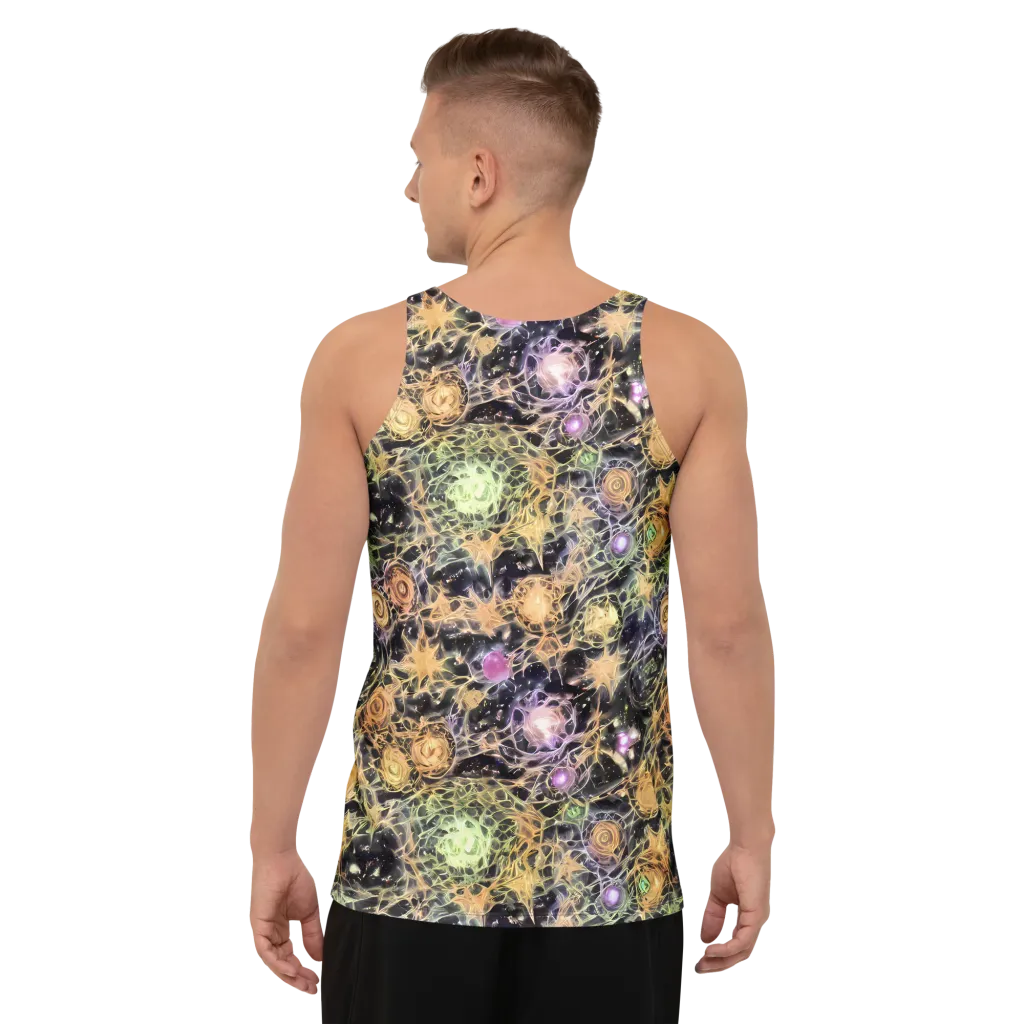 Nebula Thicket on Men's Tank Top — Back