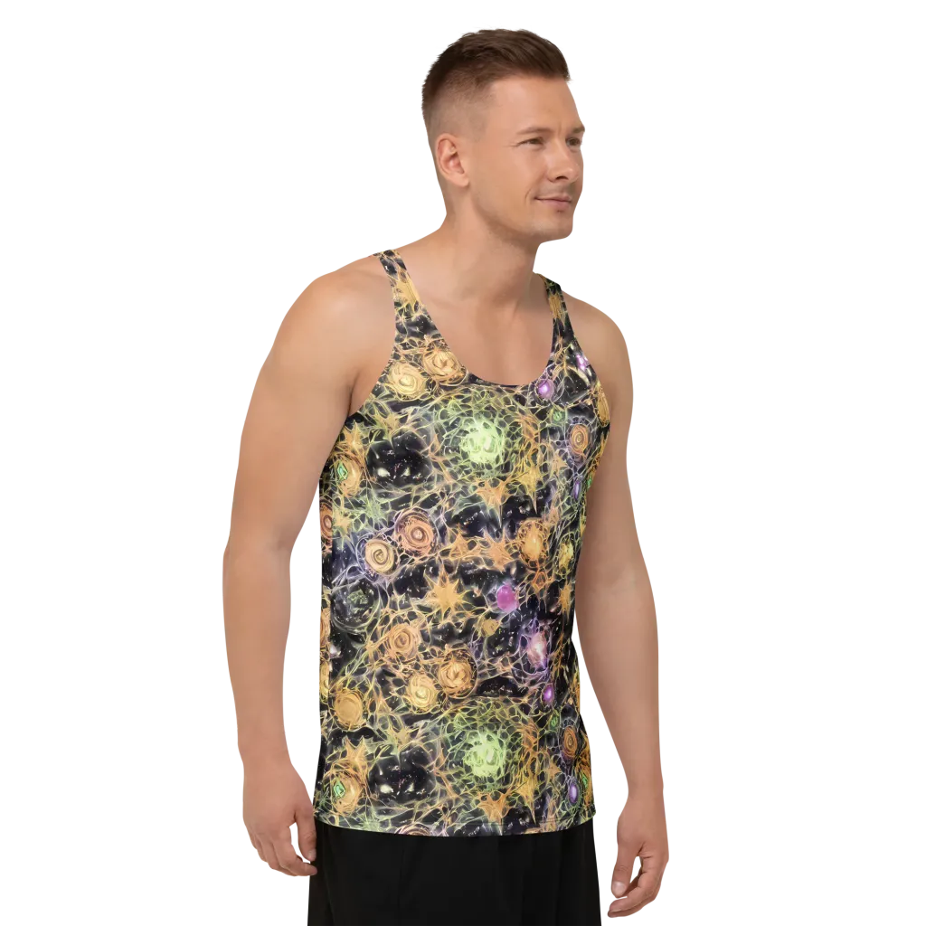 Nebula Thicket on Men's Tank Top — Right Front