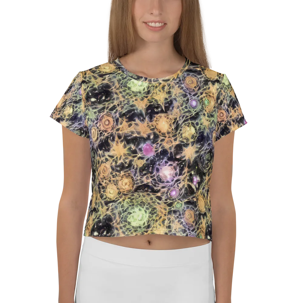 Nebula Thicket on Crop Tee — Front