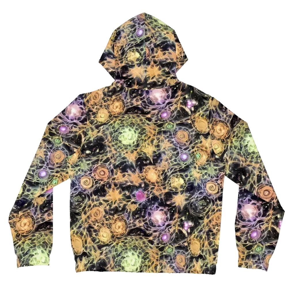 Nebula Thicket on Women's Full-Zip Hoodie — Back