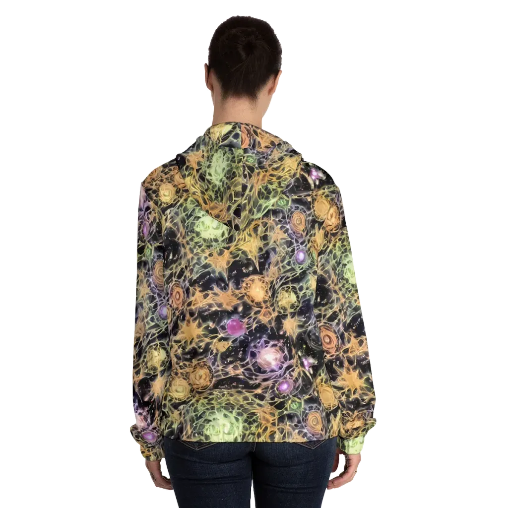 Nebula Thicket on Women's Full-Zip Hoodie — Back On Person