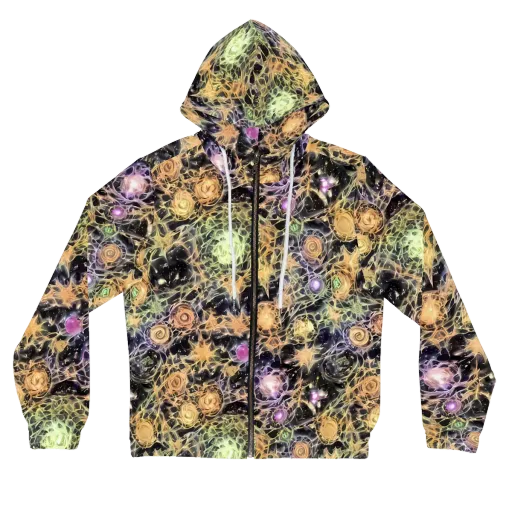 Nebula Thicket on a Women's Full-Zip Hoodie