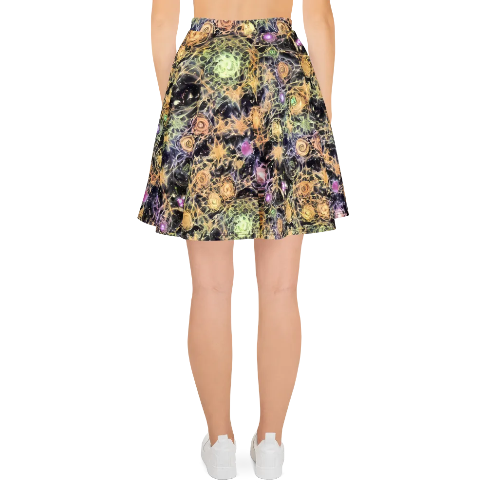 Nebula Thicket on Skater Skirt — Back