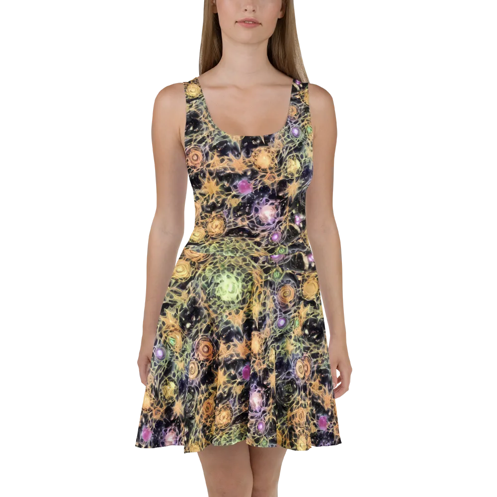 Nebula Thicket on Skater Dress — Front