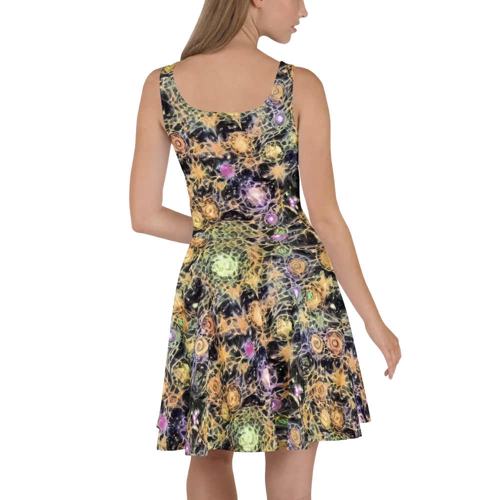 Nebula Thicket on Skater Dress — Back