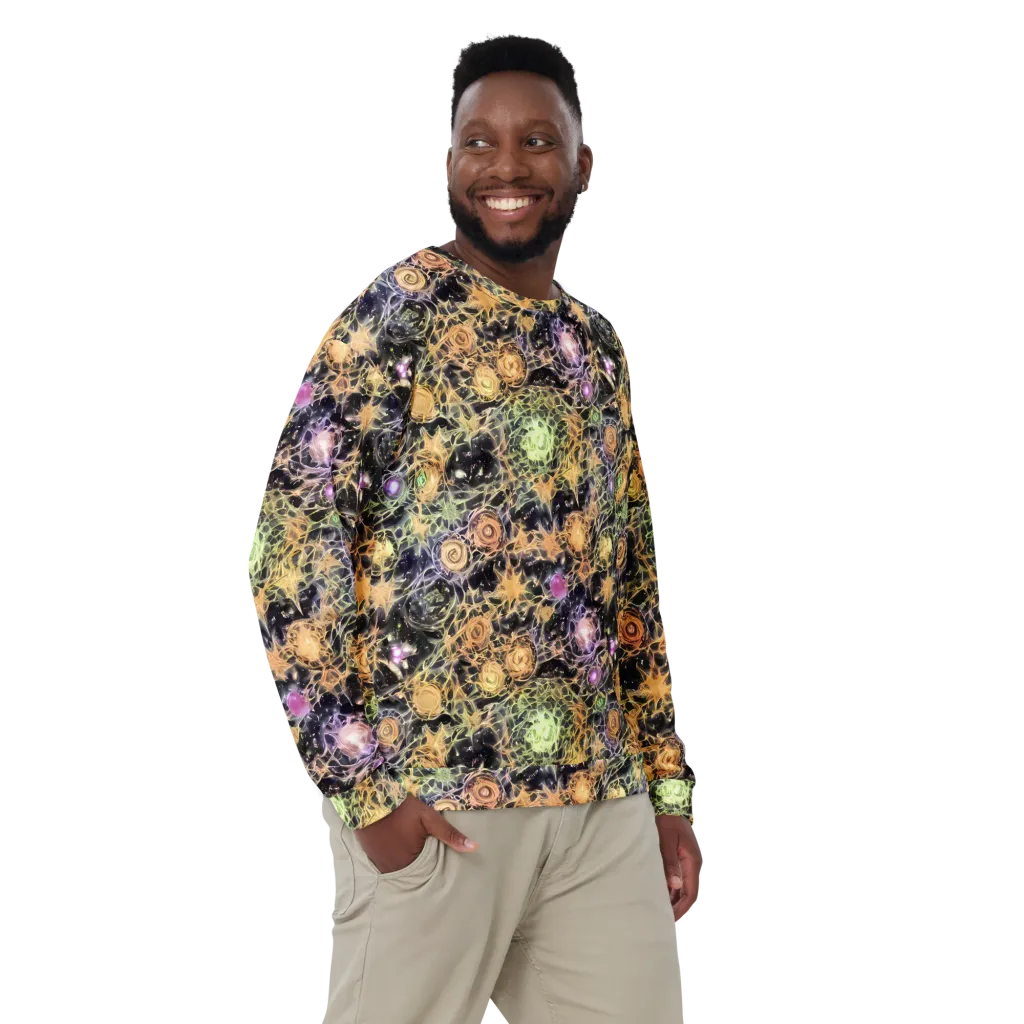 Nebula Thicket on Sweatshirt — Front