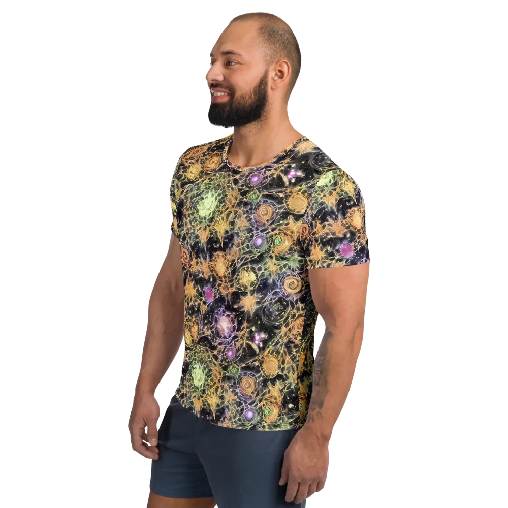 Nebula Thicket on Men's Athletic T-Shirt — Left