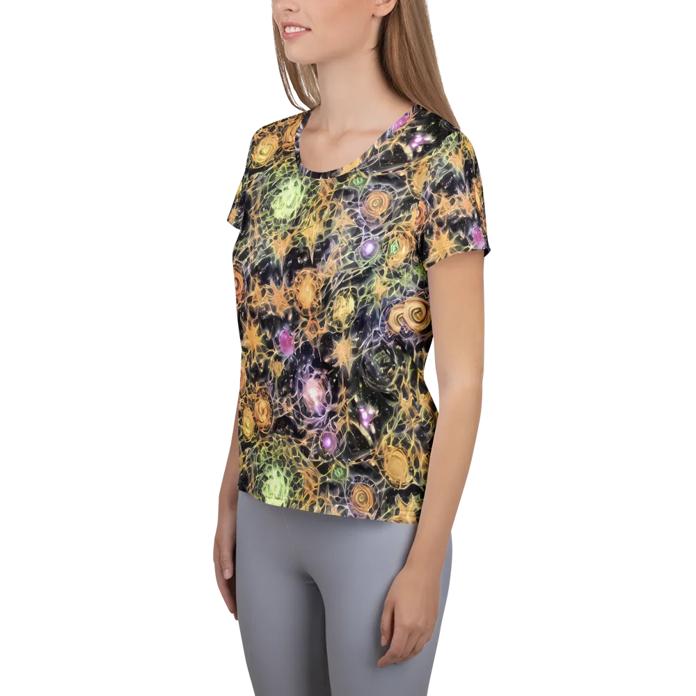 Nebula Thicket on Women's Athletic T-Shirt — Left