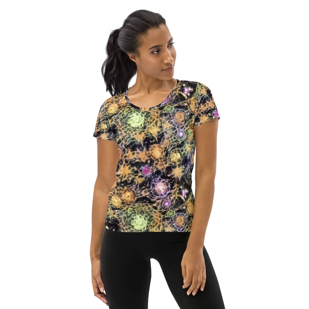 Nebula Thicket on Women's Athletic T-Shirt — Front