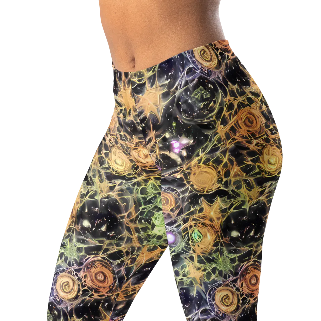 Nebula Thicket on Leggings — Left Front