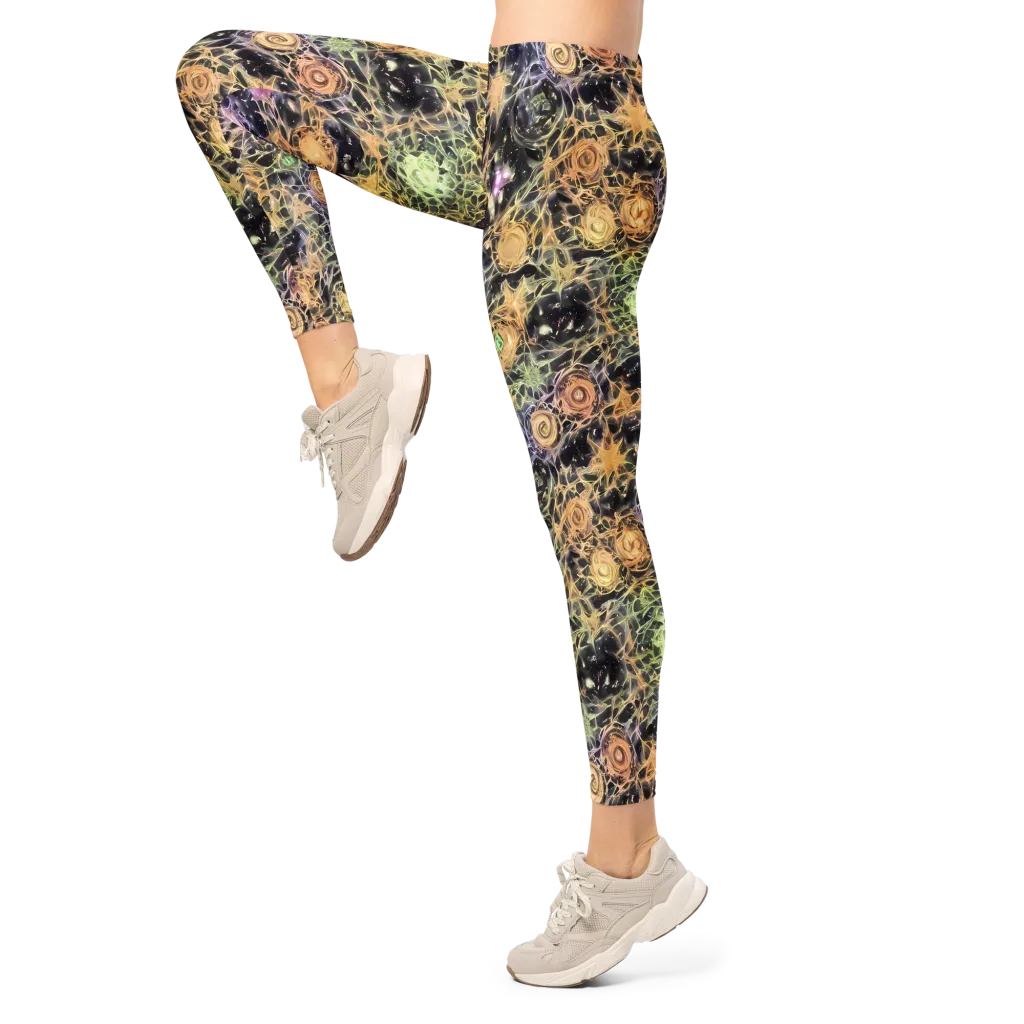Nebula Thicket on Leggings — Left